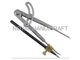 Taytools 469485 6&rdquo; Firm Joint Dividers Compass Brass Pencil Holder Crbd Scriber