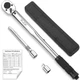 XJX 1/2-Inch Drive Click Torque Wrench Set, 10-160FT-LB/13.6-217.1Nm Torque Wren