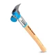 Pro Framing Hammer 22 oz Milled Face with Curved Hickory Wood Handle Hammer w...