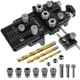 GOINGMAKE Dowel Jig Kit with Quick Positive Stop and Clamp, Adjustable Black 