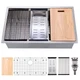 Undermount Kitchen Sink 30 x 19 I16 Gauge Stainless Steel BoomHoze Inch