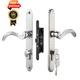 HauSun Storm Door Handle Set Replacement Kit with 2 Point Brushed Nickel