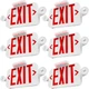Sunco 6 Pack LED Exit Sign with Emergency Lights & Adjustable Lights