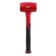 Milwaukee 48 oz. Dead Blow Hammer with 10 in. Steel Handle & Anti-Slip Grip, Red