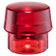 Halder Simplex 3206060 Hammer Tip, 2 3/8 In, Medium Hard, Red