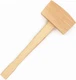 WEICHUAN Unfinished Beech Wood Mallet Ice Head Size: 2x 2-3/4x 5, Brown 