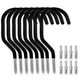 GURADESIGN 8-Pack Heavy Duty Bike Hook, Loading Capacity 100 6 Inch, Black
