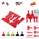 Bates 6 Pack Plastic Putty Knife Set - Paint Scraper, Spackle Tool, Spreader