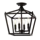 JONATHAN Y JYL7610A 12" Modern Farmhouse Semi Flush 12", Oil-Rubbed Bronze 