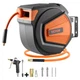 VEVOR Retractable Air Hose Reel 3/8 IN x 65&nbsp;FT Hybrid Enclosed Air Hose 300 PSI
