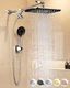 Veken 11.8" Rain Shower Head with Handheld, High Pressure Handheld Shower wit...