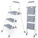 DUMOS 3 Step Ladder 800lbs Anti-Slip