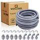 Liquid Tight Conduit Kit 1-1/2 50Ft Flexible Non Metallic Wocloer Electric inch