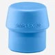 Halder Simplex Soft Blue Rubber Replacement Face Insert, Non-Marring, 1.18"