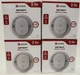 4 Packs- Kidde 5" Smoke Detector Alarm White AA Battery Powered - 20SDR