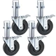 VEVOR 5" Scaffolding Rubber Swivel Caster w/ Dual Lock 440LBS Capacity 4 Pack
