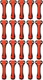 20PCS Car Safety Hammer 2-in-1 Emergency Window Breaker & Seat Belt Cutter, Red