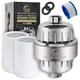 AquaHomeGroup 20 Stage Shower Head Filter with Vitamin C E A for Hard Water -...