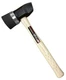 Powernail 5MI Iron Head Single-Capped Black Rubber Flooring Mallet (3.6 LBS)