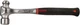 Proto 1/2 Lb Head Steel Ball Pein Hammer 11" Steel Handle with Grip, 0.97" Fa...