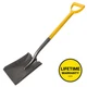 Nupla 27 in Ergo Power D Grip Fiberglass Handle Heavy Duty Square Point Shovel 7