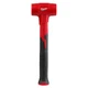 Milwaukee 28 oz. Dead Blow Hammer with 10 in. Steel Handle & Anti-Slip Grip, Red