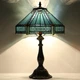 Tiffany Lamp Stained Glass Table 12 W 19 H Mission Style 12T06 LXHCYOU Bedside