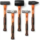 HORUSDY 5-Piece Hammer Set, 16oz and 32oz Ball Pein Hammers, 32oz Rubber Mall...