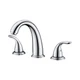sumerain 2 Handle Widespread Roman Tub Faucet with Valve Chrome Finish, High ...