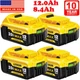 Pack 8.0AH Lithium Ion Battery For DeWalt 20V 20Volt Max XR DCB206 DCB205 DCB200