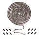 Smotecq Ceiling Fan Pull Chain, 120" Rust Proof Copper 3Mm Beaded Exte