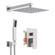 KOJOX Shower System with High Pressure 12 Inch Rainfall Shower Head, Handheld...