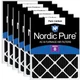Filter Air 20x25x1 Pure Carbon Odor Reduction 6 Pack Nordic Furnace Actual Size