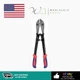 WORKPRO W017004A Bolt Cutter, Bi-Material Handle with Soft Rubber Grip, 14", Red