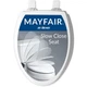 Mayfair Cassel Slow Close Toilet Seat, Non Slip Premium Wood Elongated, White