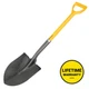 Nupla 27 in Ergo Power D Grip Fiberglass Handle Heavy Duty round Point Shovel 75