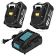 APTOOLER Upgraded 6.0Ah Replcement for Makita 18V Battery 2Pack with Charger ...