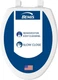 BEMIS 500EC 390 Toilet Seat with Easy Clean & Chan Hins, Round, Cotton