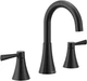 Moen 84312BL Mikah Two Handle Widespread Lavatory Faucet in Matte Black Finish