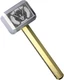 KeyBar Mallet Brass/Aluminum 3.25" Head of Brass With Etching Aluminum Handle