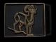 OJ15172 *NOS* VINTAGE 1970s **BIG HORN SHEEP/RAM** ART SOLID BRASS BELT BUCKLE