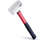 EFFICERE 16 oz. Premium White Rubber Mallet Hammer 16-oz Mallet,