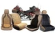 Zone Tech Wooden Beaded Car Home Comfort Tan/Black Massage Seat Cover Cushion