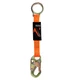 Malta Dynamics 18&rdquo; D-Ring Extender with Snap Hook, Galvanized Steel Extension, D