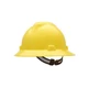 Hard Hat Full Brim V Gard Polyethylene Yellow Standard MSA 454730 Staz-on