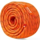 VEVOR Double Braided Polyester Rope, 1/2 in x 120 Inch x 120 FT, Orange