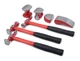 Titan Tools 7-Piece Auto Body Hammer Set with Thre 15084