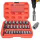 REBRA 27-Pieces Screw Extractor Set, 3/8" Inch Impact Double Head Easy Out Bo...