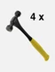 Big Horn 15112 16 Oz Magnetic Double Head Cap Nail Roofing Hammer (4x)