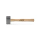 Vito Tools Bush Hammer with Hardened Steel Head, 1 kg, Varnished Wooden Handle